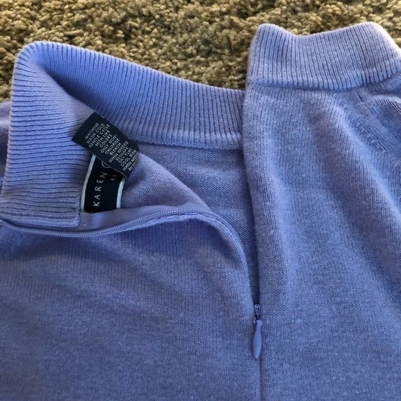 Purple Mock Neck Sweater - Picture 4 of 4